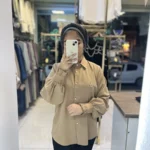 شومیز قاصدک رنگ نسکافه ای