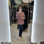 شومیز قاصدک رنگ کالباسی