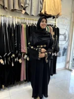 عبای کیمونو مدل شکوفه - تصویر 2