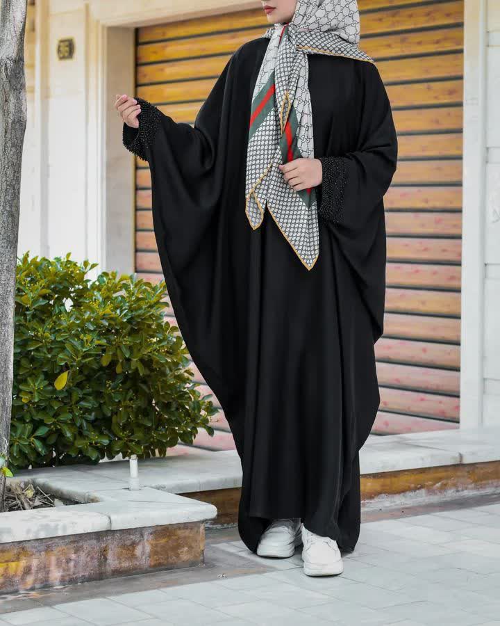 photo_2026-04-08_14-45-09 مانتوعبایی بندتنظیم دار - تصویر 1